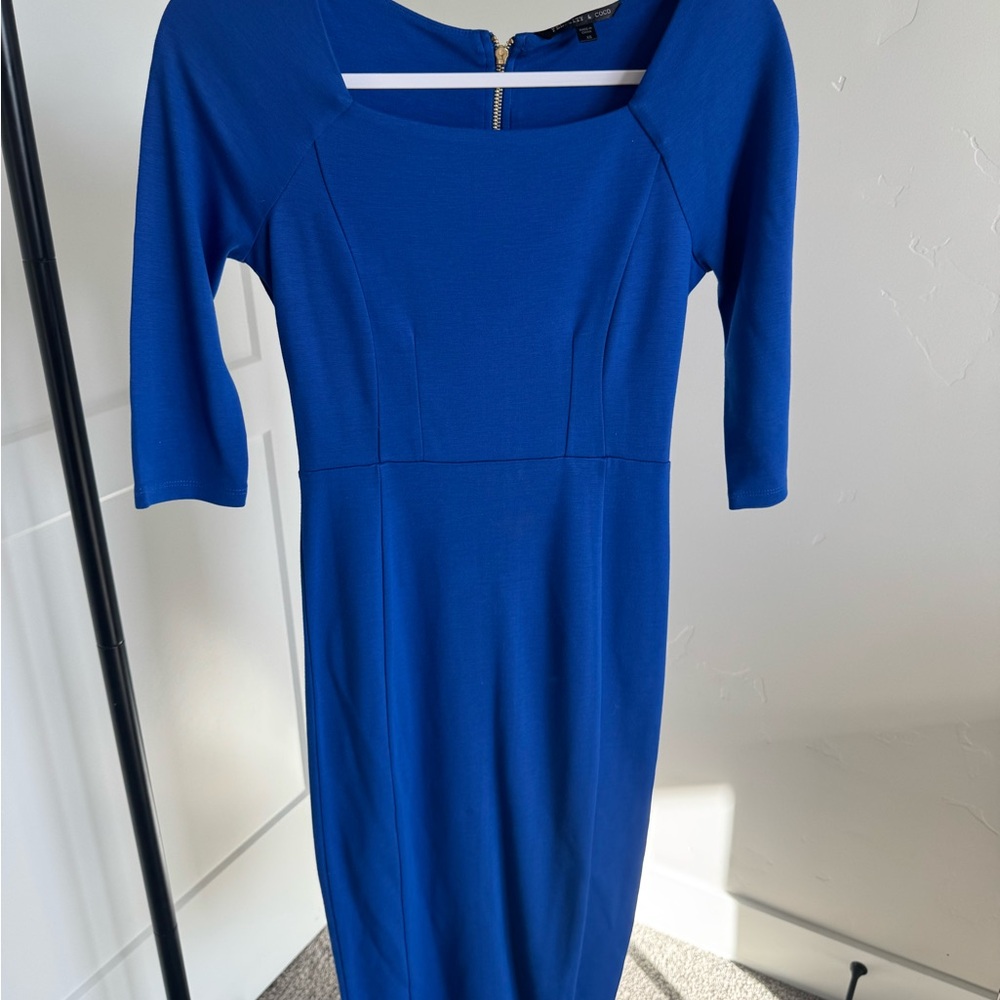 Felicity & Coco Royal Blue Long Sleeve Dress
